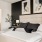 bedroom with ample space around the bed and bright lighting