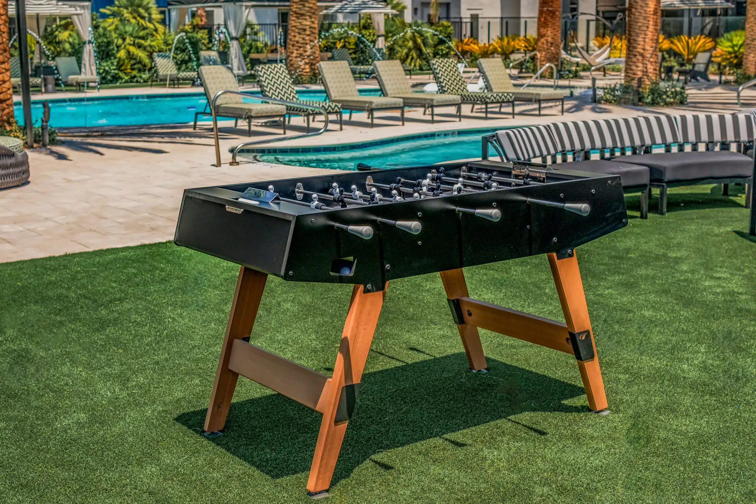 foosball table outside